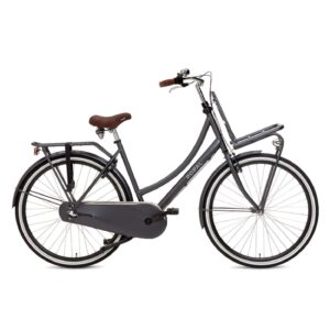 Popal | Dames Transportfiets Daily Dutch Basic+ 28 Inch 59 cm 3V Terugtraprem Petrolblauw