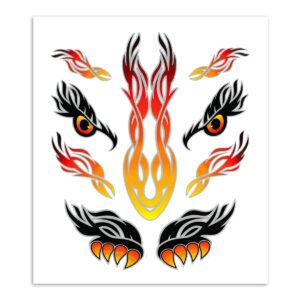 No Label | Stickerset tribal ogen Eyes tribal sticker