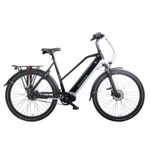 Avalon E-Bikes | Elektrische fiets E-Pro Sport, Zwart-zilver, Framehoogte 49cm, Unisex