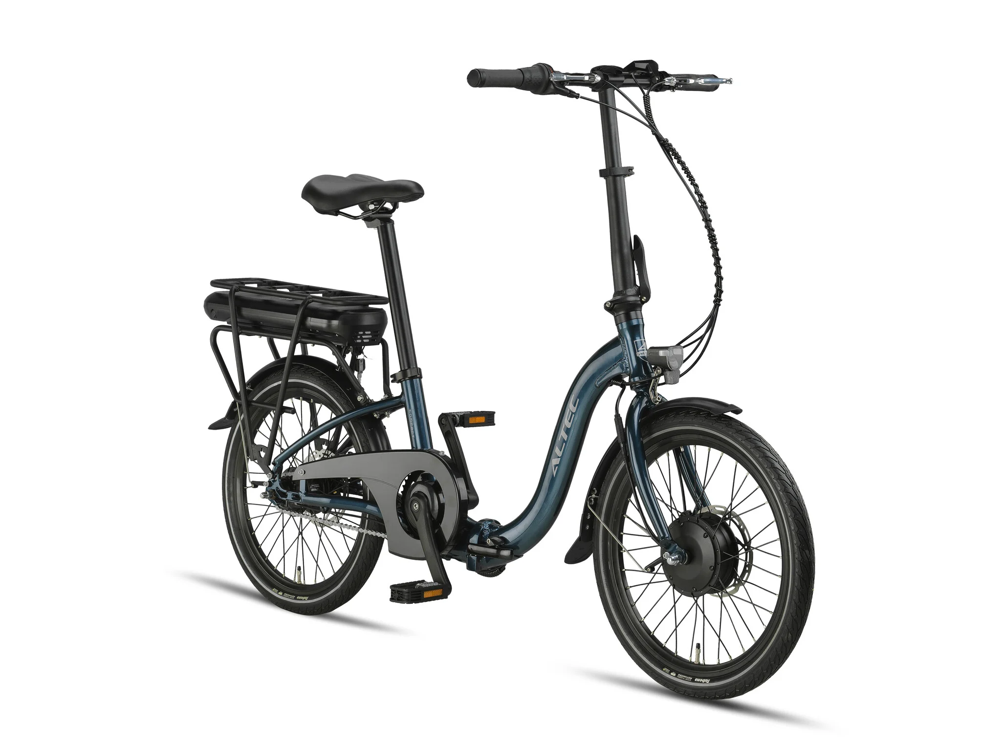 Altec | Electrische Vouwfiets Compact 20 Inch 39 cm Unisex 7V Hydraulische schijfrem Petrolblauw - Afbeelding 2