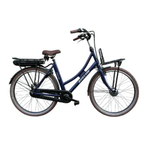 Avalon E-Bikes | Elektrische Dames Transportfiets E-Cargo 28 Inch 56 cm 7V Rollerbrake Pearl Bleu Metallic