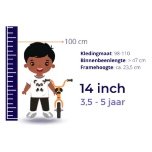 Framemaat 14 Inch (3-5 Jaar)