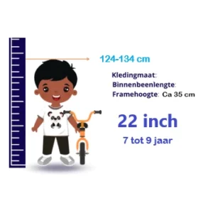 Framemaat 22 Inch (7-9 Jaar)
