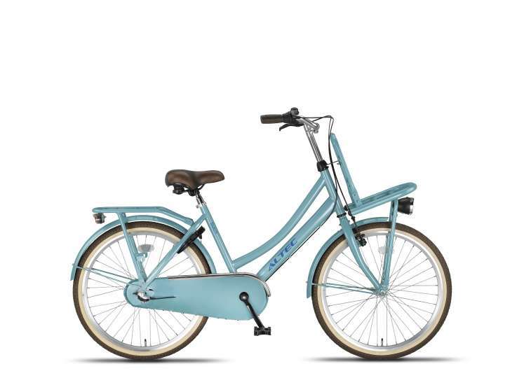 Altec | Meisjes Transportfiets Dutch 24 Inch 3V Terugtraprem Lichtblauw