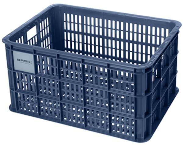 Basil | Fietskrat gerecycled L 40 liter blauw - 21159