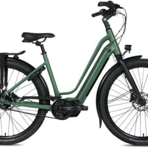 BSP | Elektrische Damesfiets Musa S 28 Inch 47 cm 8V Hydraulische schijfrem Donkergroen