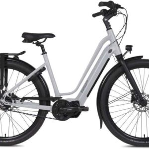 BSP | Elektrische Damesfiets Musa S 28 Inch 47 cm 8V Hydraulische schijfrem Lichtgrijs