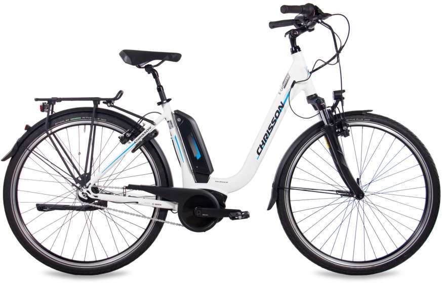 Chrisson | Elektrische Dames Stadsfiets E-Cassiopea 28 Inch 50 cm 7V V-Brakes Matwit