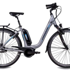 Chrisson | Elektrische Dames Stadsfiets E-Cassiopea 28 Inch 50 cm 7V V-Brakes Zilvergrijs