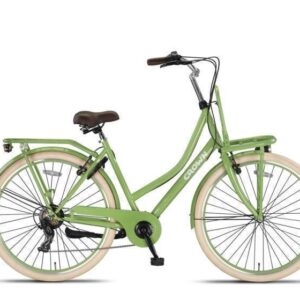 Crown | Dames Transportfiets Berlin 28 Inch 53 cm 7V V-Brakes Lichtgroen