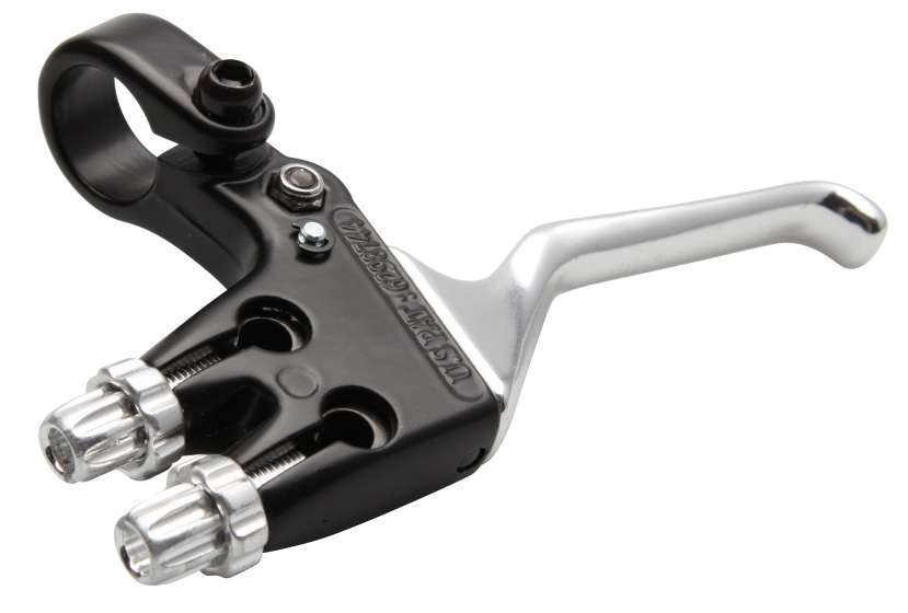Elvedes | Remgreep V-brake rechts 3-vinger zwart/zilver