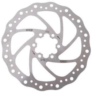 Elvedes | Remschijf 160 mm 6 gaats staal zilver