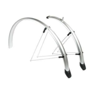 Eurofender | Spatbordenset Rapido 28 inch 46 mm kunststof zilver