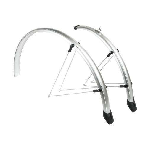 Eurofender | Spatbordenset Rapido 28 inch 46 mm kunststof zilver