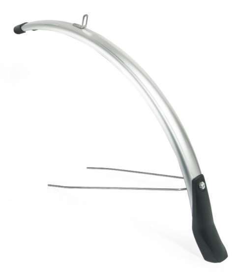 Eurofender | Voorspatbord Snello 28 inch 46 mm kunststof zilver