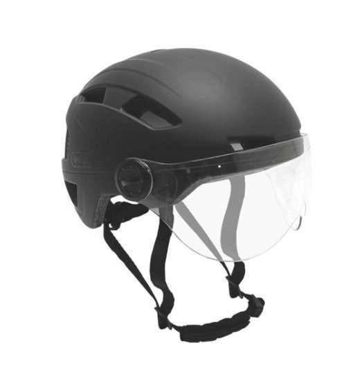 Falkx | Helm vizier matzwart maat 61-63 cm (XL)