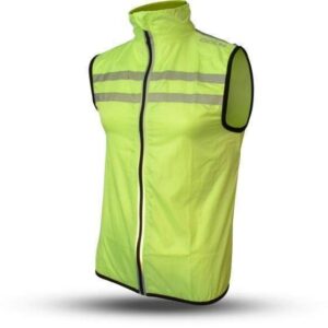 Gato Sports | Windbreaker mesh vest usb led neongeel maat S
