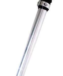 Zadelpen verend 27,2 x 355 mm aluminium zilver