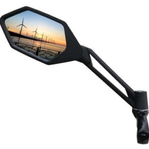 Meachow | Spiegel e-bike Lux zwart rechts/ links. voor sturen met een diameter van 21-26 mm, geschikt voor speed pedelecs