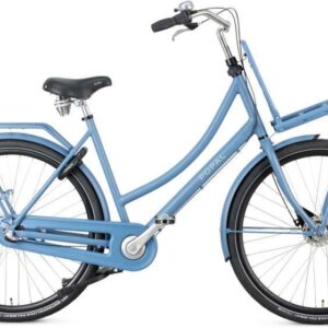 Popal | Dames Transportfiets Daily Dutch Prestige 28 Inch 47 cm 3V Terugtraprem Lichtblauw