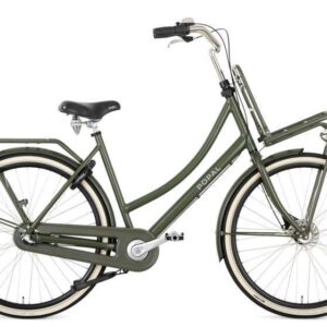 Popal | Dames Transportfiets Daily Dutch Prestige 28 Inch 47 cm 3V Terugtraprem Legergroen