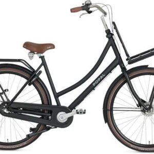 Popal | Dames Transportfiets Daily Dutch Prestige 28 Inch 47 cm 3V Terugtraprem Matzwart