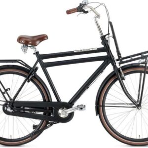 Popal | Heren Transportfiets Daily Dutch Prestige 28 Inch 57 cm 3V Terugtraprem Matzwart