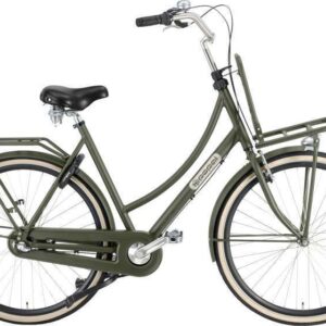 Popal | Dames Transportfiets Daily Dutch Prestige 28 Inch 57 cm 3V Terugtraprem Legergroen