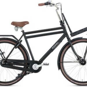 Popal | Heren Transportfiets Daily Dutch Prestige 28 Inch 50 cm 7V Rollerbrake Matzwart