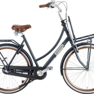 Popal | Dames Transportfiets Daily Dutch Prestige 28 Inch 57 cm 3V Terugtraprem Petrolblauw
