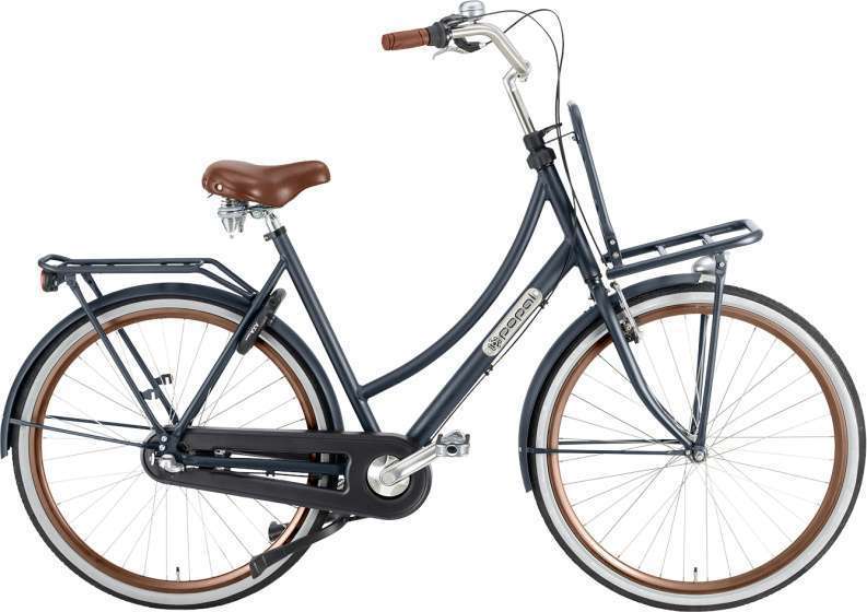 Popal | Dames Transportfiets Daily Dutch Prestige 28 Inch 57 cm 3V Terugtraprem Petrolblauw