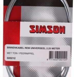 Simson | Rem Binnenkabel 2250 mm Staal Zilver