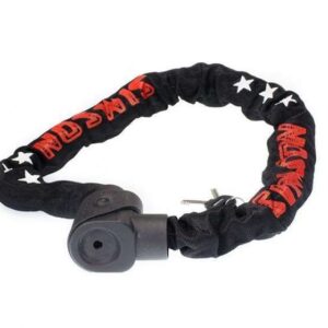 Simson | Kettingslot Mighty Art-3 100 cm x 10 mm zwart/rood