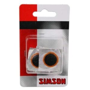 Simson | KV Binnenbandplakkers 25mm 8 stuks Rood/zwart