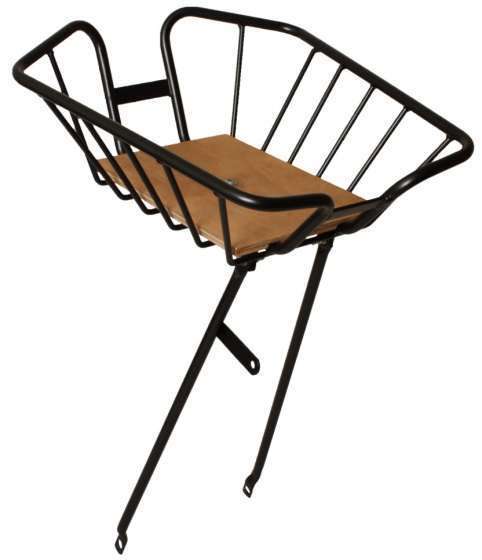 Steco | Compact Voordrager met Mand 30 x 38 cm Staal Zwart