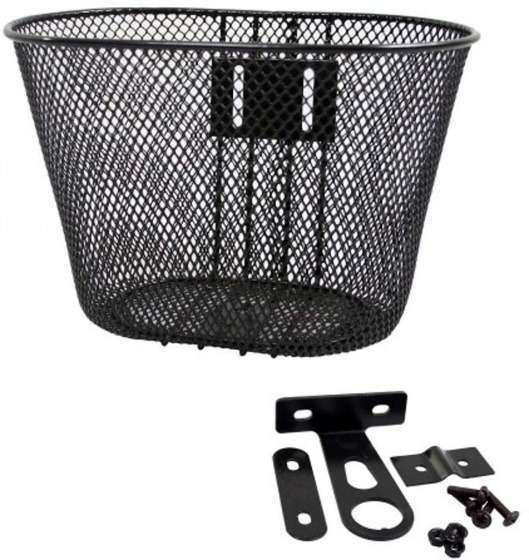 KGS | Kinderfietsmand 26 x 18 x 18 cm staal zwart