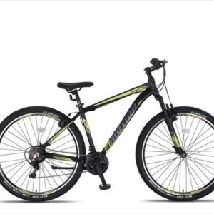 Umit | Mountainbike 4 Motion 27.5 Inch 47 cm Unisex 21V V-Brakes Zwart/Geel