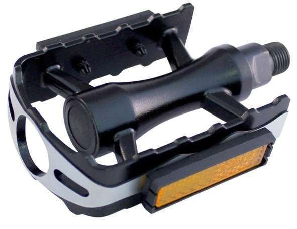 Union | Platformpedaal mtb 600 9/16 inch reflector zwart set