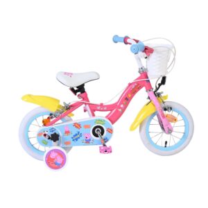 Hasbro | Meisjes Kinderfiets Peppa Pig, 12 inch, Roze, Twee handremmen