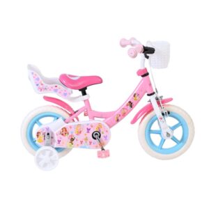 Disney | Meisjes Kinderfiets Princess, Mag Wheels, 12 inch, Roze