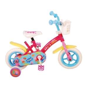 Hasbro | Meisjes Kinderfiets Peppa Pig, 10 inch, Roze/Blauw, Doortrapper