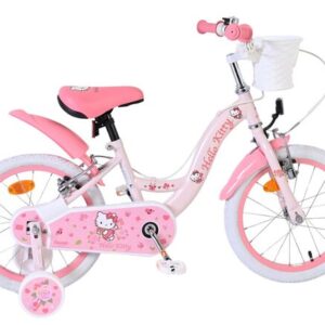 Sanrio | Meisjes Kinderfiets Hello Kitty, 16 inch, Roze, Twee Handremmen