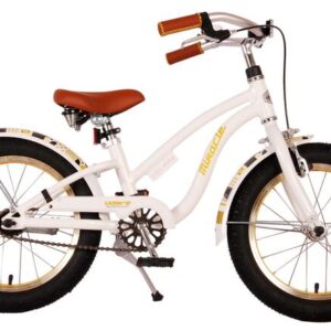 Volare | Meisjes Kinderfiets Miracle Cruiser, 16 inch, Wit, Prime Collection