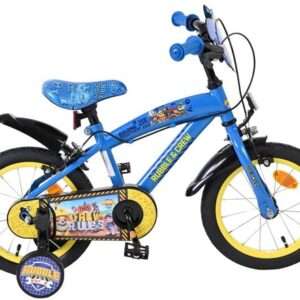 Nickelodeon | Jongens Kinderfiets Rubble & Crew (Paw Patrol), 14 inch, Blauw, Twee handremmen