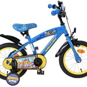 Nickelodeon | Jongens Kinderfiets Rubble & Crew (Paw Patrol), 14 inch, Blauw