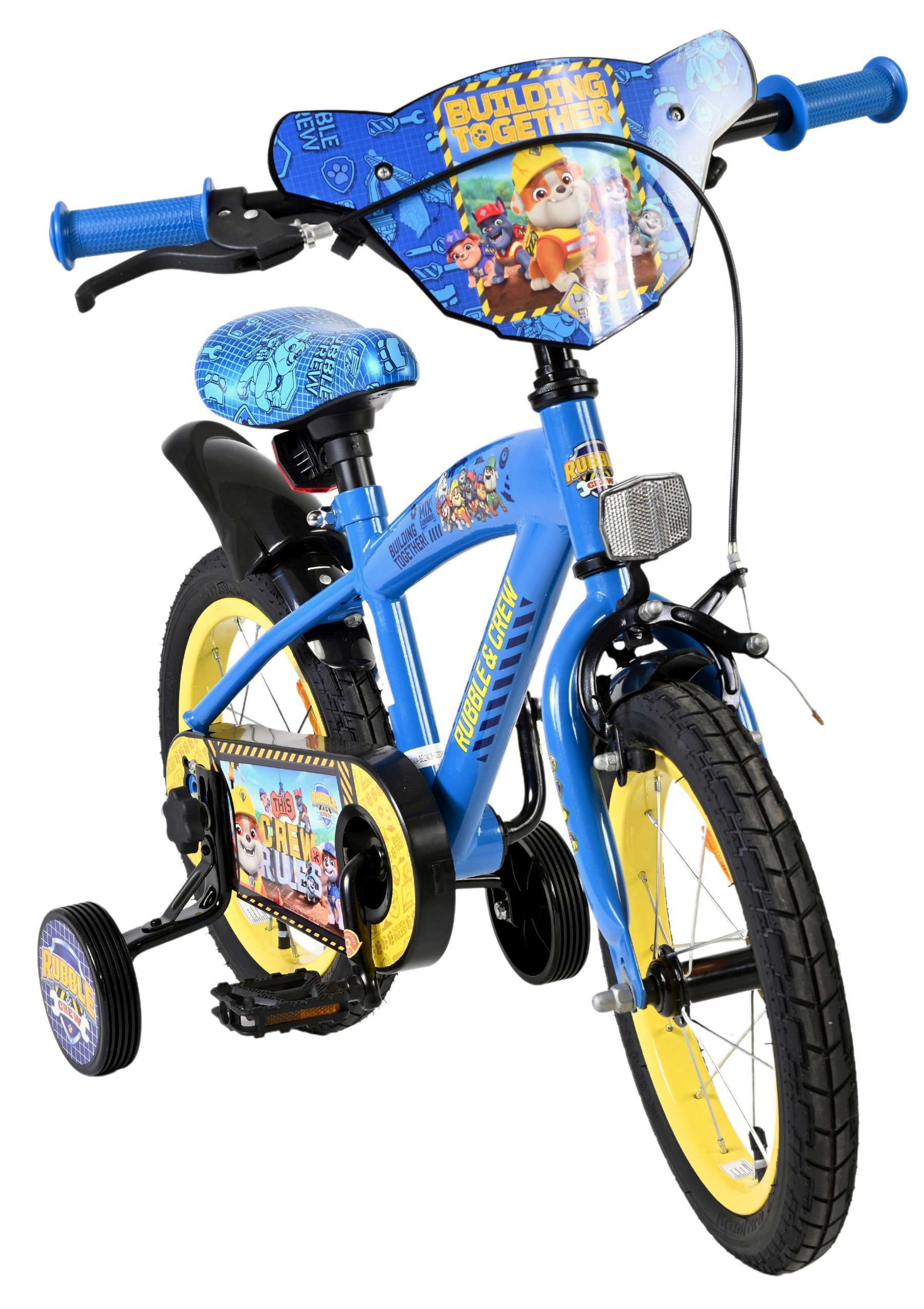Nickelodeon | Jongens Kinderfiets Rubble & Crew (Paw Patrol), 14 inch, Blauw - Afbeelding 5