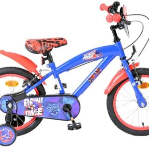 WildBrain | Jongens Kinderfiets Sonic, 16 inch, Blauw, Twee handremmen