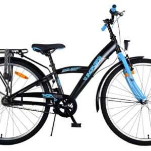 Volare | Jongens Kinderfiets Thombike, 26 inch, Zwart Blauw, 3 versnellingen