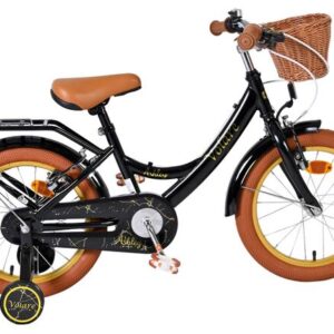 Volare | Meisjes Kinderfiets Ashley, 16 inch, Zwart, Twee Handremmen
