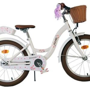 Volare | Meisjes Kinderfiets Blossom, 18 inch, Wit